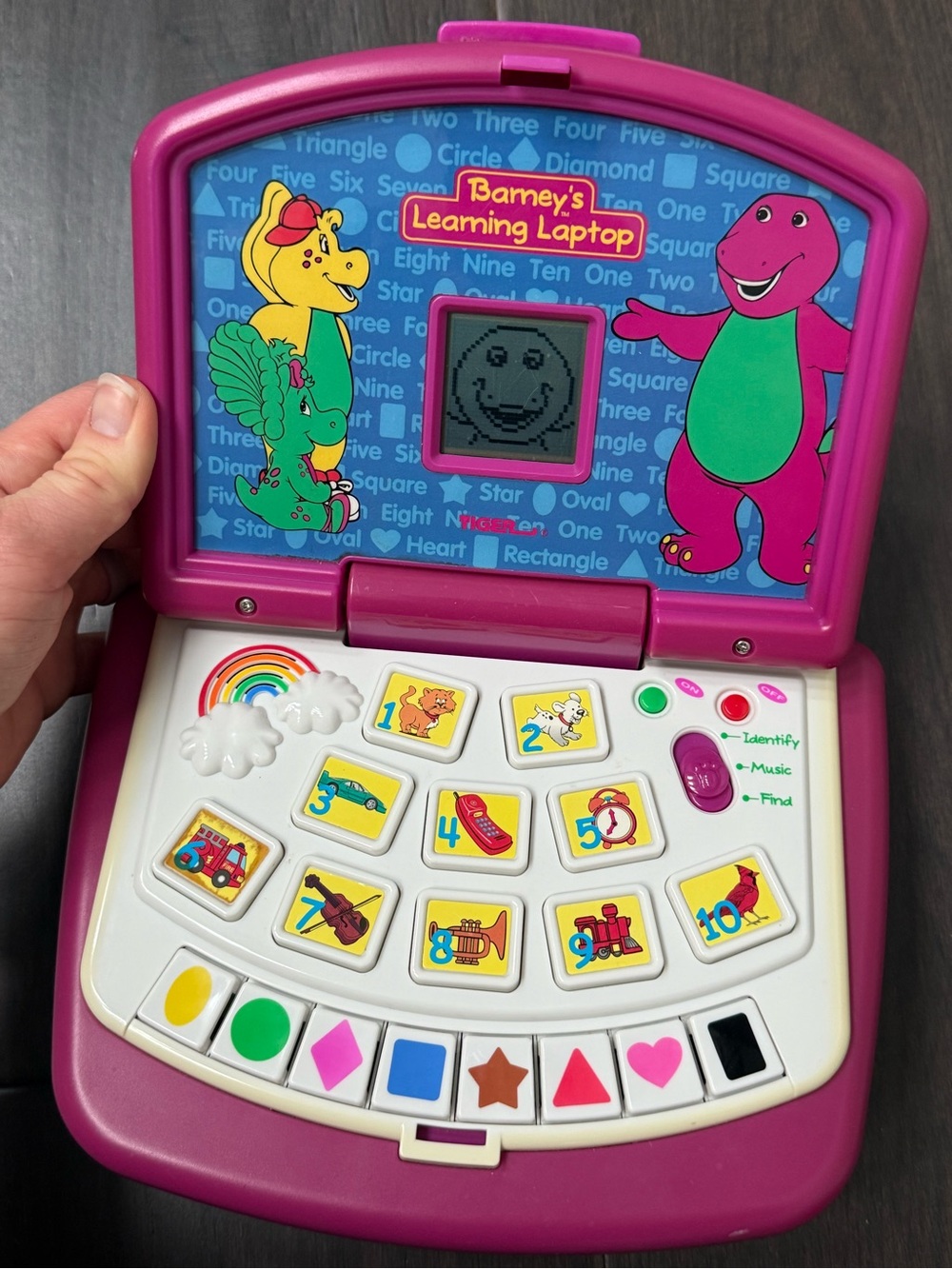 Vintage 1999 *WORKS* Barney learning laptop